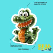 Balloon Gator Sticker - Gator Sticker - Fun Gator Decal - Balloon Animal Sticker
