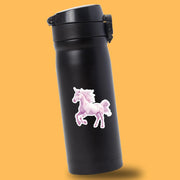 Unicorn Sticker - White Unicorn Decal for Laptop, Water Bottle, Car & More - Cute Unicorn Vinyl Art Decor