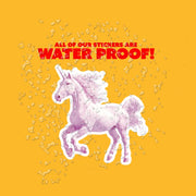 Unicorn Sticker - White Unicorn Decal for Laptop, Water Bottle, Car & More - Cute Unicorn Vinyl Art Decor