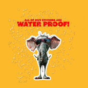 Cool Elephant Sticker - Funny Sunglasses Elephant Decal, Waterproof Vinyl, Cute Car Sticker & Party Favor for Elephant Lovers