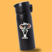 Cool Elephant Sticker - Funny Sunglasses Elephant Decal, Waterproof Vinyl, Cute Car Sticker & Party Favor for Elephant Lovers