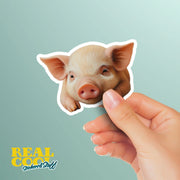 Piglet Sticker | Cute Piglet Vinyl Decal for Water Bottles, Laptops & Scrapbooking - Ideal Gift for Animal Lovers