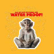 Monkey Sticker - Cute Animal Vinyl Decal, Monkey Wall Art, Fun Jungle Decor, Car Stickers & Party Favors