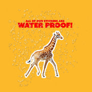 Giraffe Sticker - Cute Animal Decal for Water Bottle, Playful Giraffe Sticker, Gifts for Animal Lovers