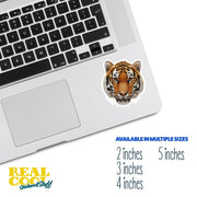 Tiger Sticker | Tiger Head Decal | Orange Tiger Decal