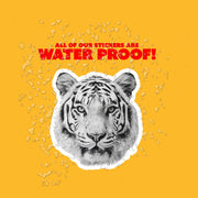 White Tiger Sticker | Tiger Head Decal | Albino Tiger Sticker