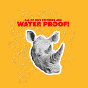 Rhino Sticker | Rhinoceros Head Decal | Rhinoceros Sticker
