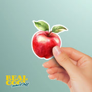 Apple Sticker - Watercolor Apple Decal for Laptops, Water Bottles & Notebooks | Cute Fruit Art Decor