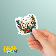 Love Sticker | Cute Love Quotes Decal | Aesthetic Vinyl Stickers for Laptops, Water Bottles, & Notebooks | Gifts for Her