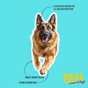 German Shepherd Sticker | Perfect for Dog Lovers, Vinyl Decal, Car Window, Laptop, Waterproof, Cute Animal Art, Pet Gifts & Decor