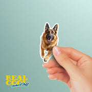 German Shepherd Sticker | Perfect for Dog Lovers, Vinyl Decal, Car Window, Laptop, Waterproof, Cute Animal Art, Pet Gifts & Decor