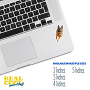 German Shepherd Sticker | Perfect for Dog Lovers, Vinyl Decal, Car Window, Laptop, Waterproof, Cute Animal Art, Pet Gifts & Decor