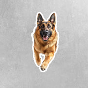 German Shepherd Sticker | Perfect for Dog Lovers, Vinyl Decal, Car Window, Laptop, Waterproof, Cute Animal Art, Pet Gifts & Decor