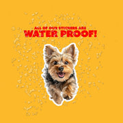 Yorkie Running Sticker - Yorkshire Terrier Decal for Water Bottles, Car & Laptop - Cute Yorkie Dog Vinyl Art