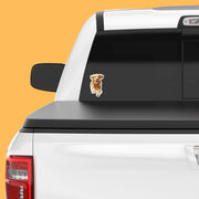 Golden Retriever Running Sticker - Golden Retriever Decal for Water Bottles, Car & Laptop - Cute Golden Retriever Dog Vinyl Art