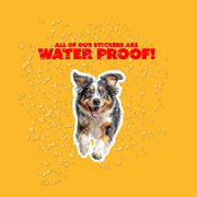 Australian Shepherd Running Sticker - Australian Shepherd Decal for Water Bottles, Car & Laptop - Cute Australian Shepherd Dog Vinyl Art