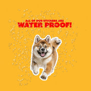 Akita Running Sticker - Akita Decal for Water Bottles, Car & Laptop - Cute Akita Dog Vinyl Art