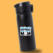 My Favorite Softball Player Calls Me Mom Sticker - Softball Mom Sticker