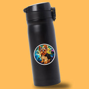 Yorkie Sticker - Stained Glass Yorkie Decal for Dog Lovers, Cute Pet Art, Waterproof Vinyl Design, Home & Car Decor