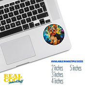 Yorkie Sticker - Stained Glass Yorkie Decal for Dog Lovers, Cute Pet Art, Waterproof Vinyl Design, Home & Car Decor