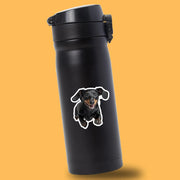 Dachshund Running Sticker - Black Dachshund Decal for Water Bottles, Car & Laptop - Cute Dachshund Dog Vinyl Decal