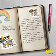 All of My Flabbers Are Gasted Sticker | Funny Quote Vinyl Decal for Laptops, Water Bottles & More | Gift for Friends