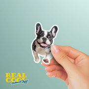 French Bulldog Running Sticker - Frenchie Decal for Water Bottles, Car & Laptop - Cute French Bulldog Dog Vinyl Decal