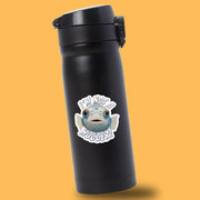 I'm Not A Hugger Sticker - Funny Puffer Fish Sticker - Hug Sticker