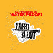 I Reed A Lot Clarinet Sticker | Musician Gift | Clarinetist Decal | Cute Music Stickers for Instrument Lovers & Band Students