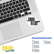I Reed A Lot Clarinet Sticker | Musician Gift | Clarinetist Decal | Cute Music Stickers for Instrument Lovers & Band Students