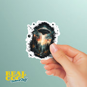 UFO Sticker | Cute Alien Design Vinyl Decal for Laptop, Water Bottle & Personalization | Space Aesthetic Gift