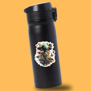 Alien Sticker | Cute Alien Design Vinyl Decal for Laptop, Water Bottle & Personalization | Space Aesthetic Gift