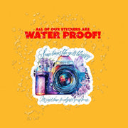 Sometimes The World Gets Blurry Sticker - Motivational & Inspirational Decal for Positive Mindset Focus Adjustment