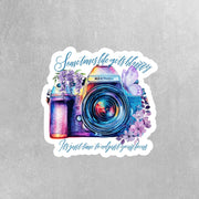 Sometimes The World Gets Blurry Sticker - Motivational & Inspirational Decal for Positive Mindset Focus Adjustment