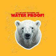 Polar Bear Sticker | Polar Bear Head Decal for Walls & Laptops | Fun Animal Decor