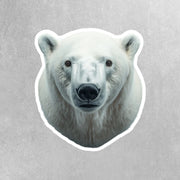Polar Bear Sticker | Polar Bear Head Decal for Walls & Laptops | Fun Animal Decor