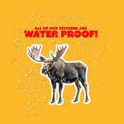 Moose Sticker - Cute Moose Vinyl Decal for Home Decor, Laptop, Water Bottle & More - Woodland Animal Art