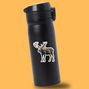 Moose Sticker - Cute Moose Vinyl Decal for Home Decor, Laptop, Water Bottle & More - Woodland Animal Art