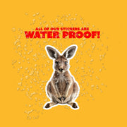 Kangaroo Sticker | Cute Animal Decal for Car, Laptop & Scrapbook | Aussie Kangaroo Vinyl Art