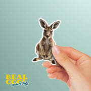 Kangaroo Sticker | Cute Animal Decal for Car, Laptop & Scrapbook | Aussie Kangaroo Vinyl Art