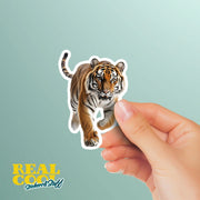 Tiger Sticker | Tiger Running Decal | Orange Tiger Decal