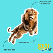 Lion Sticker | Lion Jump Decal | King Of The Jungle Decal