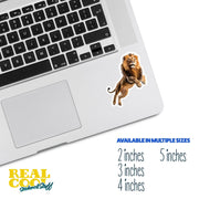 Lion Sticker | Lion Jump Decal | King Of The Jungle Decal