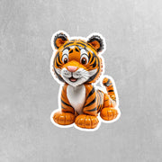 Balloon Tiger Sticker - Tiger Sticker - Fun Tiger Decal - Balloon Animal Sticker