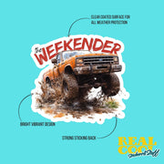 4x4 Truck Sticker - The Weekender Sticker - Off-Road Truck Sticker - Rock Climber Sticker