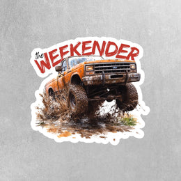4x4 Truck Sticker - The Weekender Sticker - Off-Road Truck Sticker - Rock Climber Sticker