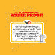 Funny Sticker - One Liner Sticker - Internet Sticker - Getting Married Sticker