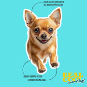 Chihuahua Sticker | Cute Chihuahua Decal for Dog Lovers | Waterproof Pet Vinyl Sticker | Gift for Dog Owners & Animal Enthusiasts