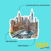 New York New York Sticker - New York City Sticker - NY Sticker