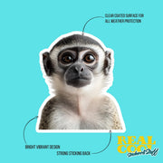 Monkey Sticker - Cute Animal Vinyl Decal, Monkey Wall Art, Fun Jungle Decor, Car Stickers & Party Favors